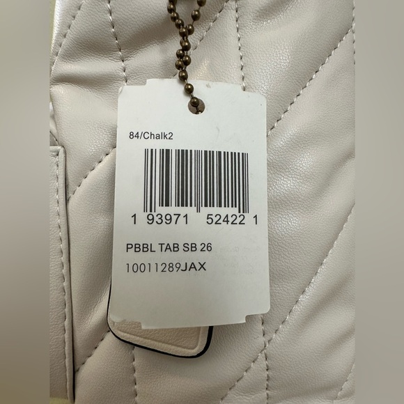 COACH Quilted Tabby Convertible Backpack - Color Chalk - Picture 14 of 14